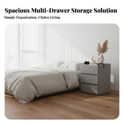 Locking bedside cabinet with - locking,