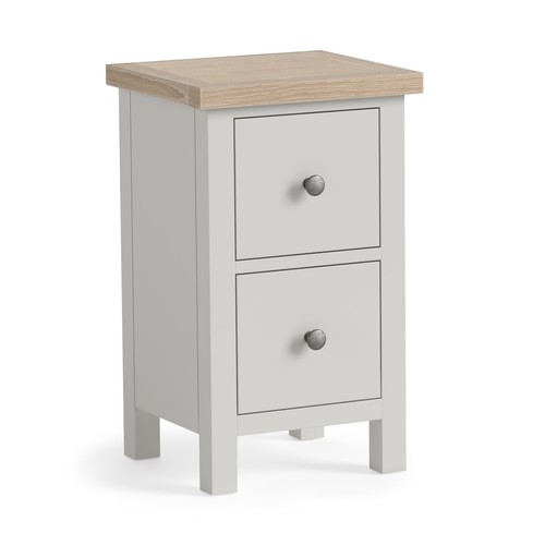 Light grey narrow bedside - light,