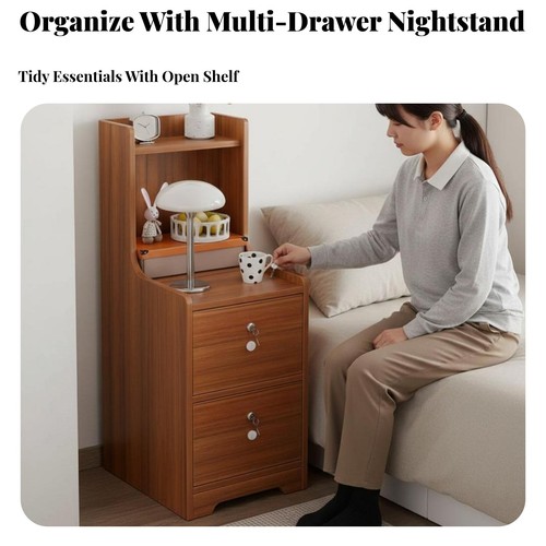 Narrow bedside locker - narrow,